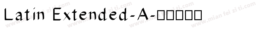 Latin Extended-A字体转换